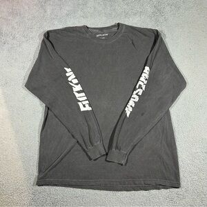 F*cking Awesome Long Sleeve Grey Washed Men’s Size 2XL Rare Back Graphic #1346